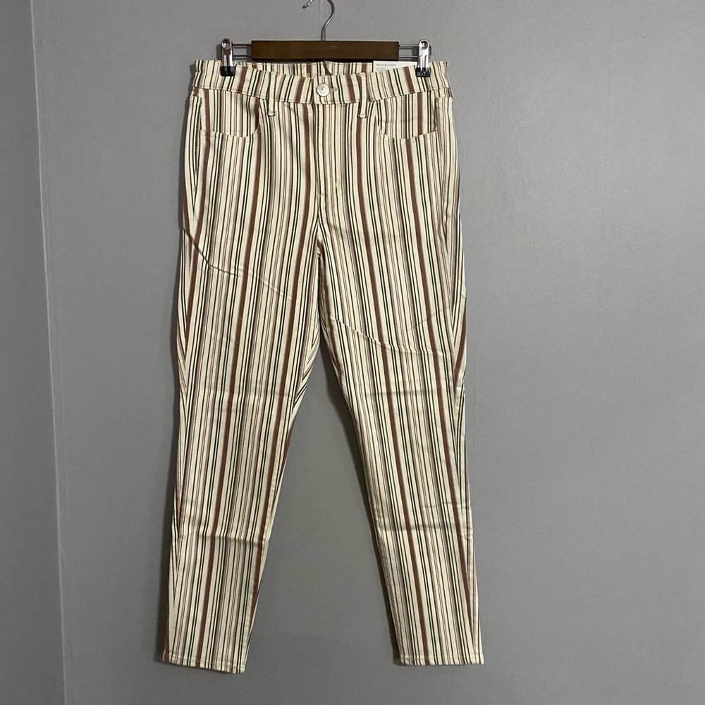 NWT Size 12 American Eagle High Rise Multicolored Striped Jeggings